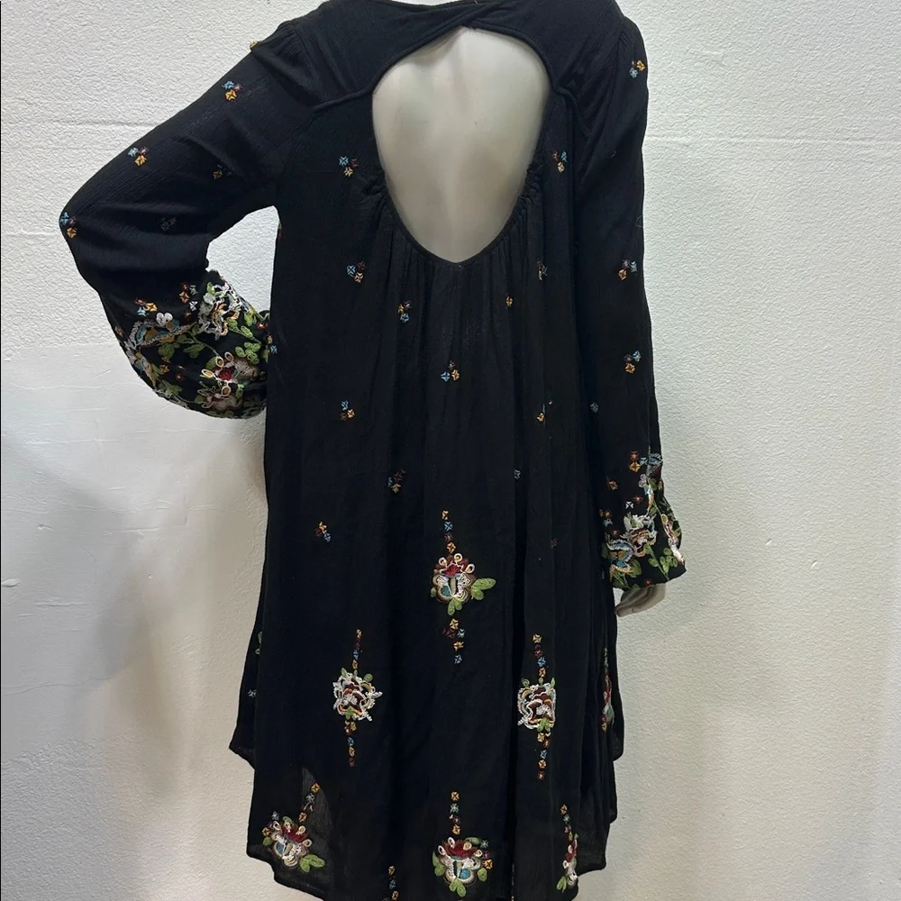 Free People Oxford Embroidered Mini Dress